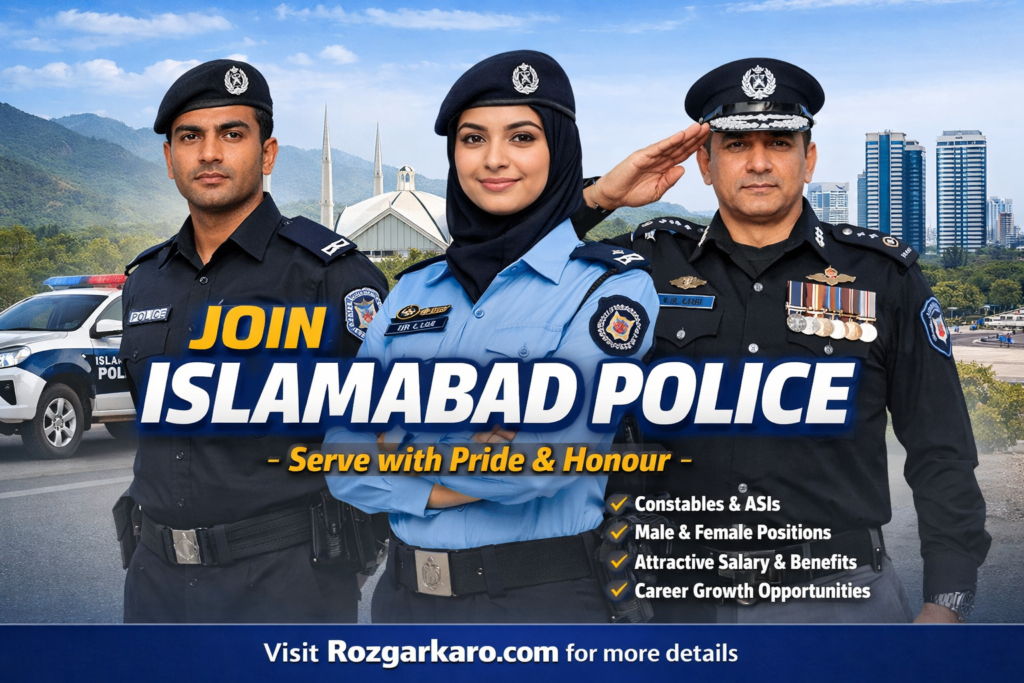 Islamabad Police Jobs 2026 – Latest ICT Police Careers and Job Announcement – Online Apply