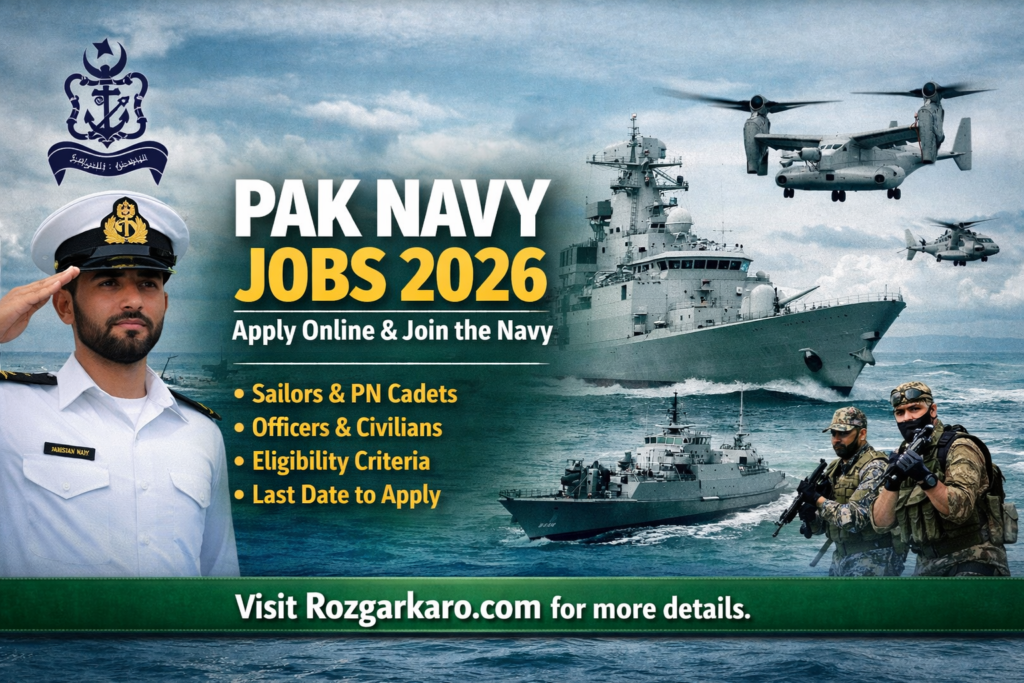 Pak Navy Jobs 2026 – Join Pak Navy as PN Cadet | Apply Online & Registration Details